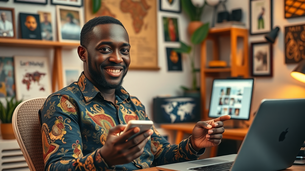 Influential African digital publisher managing owned media channels shaping african digital media evolution