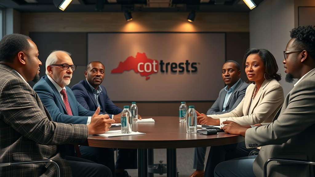 Authoritative African business panel discussing digital sovereignty Africa and media ownership