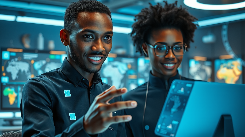 Innovative African tech team developing advanced digital media platform for East Africa business media ownership