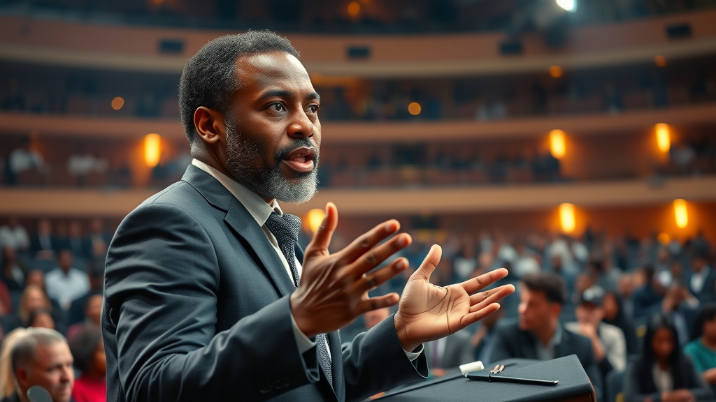 Charismatic African media figure establishing authority in african digital media evolution