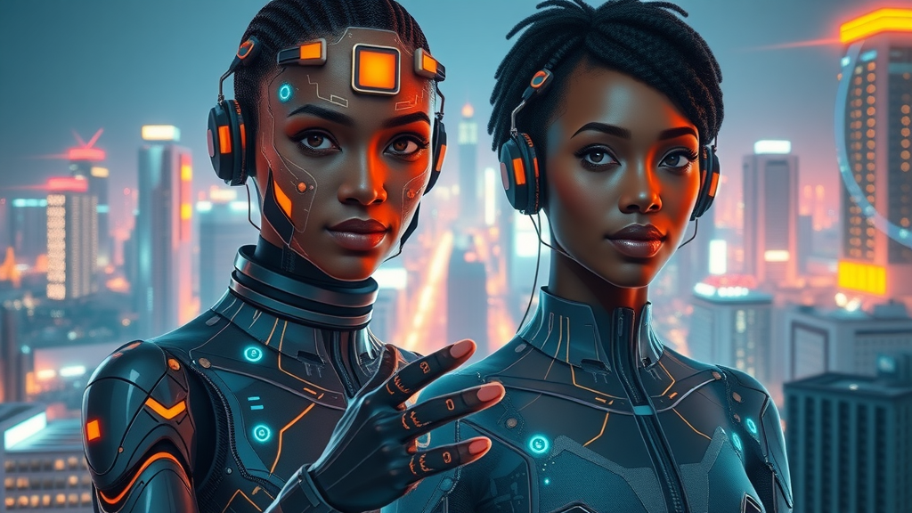 Futuristic African digital media hub using AI and blockchain in african digital media evolution