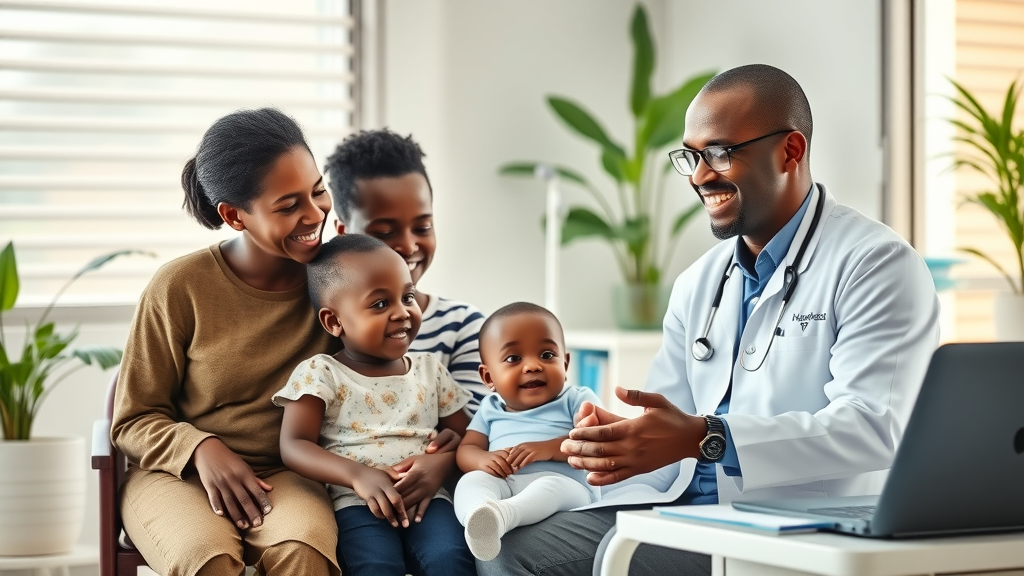 Fluent in healthcare: Doctor consults multi-generational family at Case Clinic Uganda